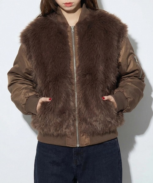 MAISON BREEZE reveur ma1 ma-1 「MAISON reveur」ファーシャギーMA-1