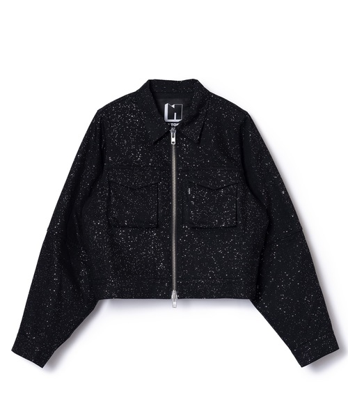 NON TOKYO♡ラメデニムジャケット❤︎ブラック NON TOKYO（ノントーキョー） デニムジャケット gジャン LAME DENIM
