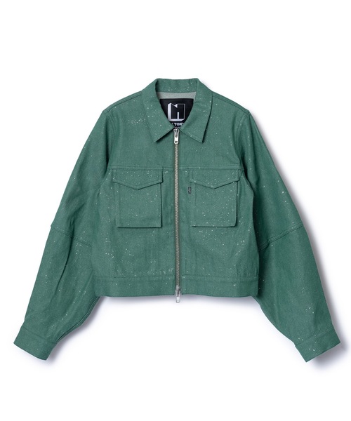 NON TOKYO♡ラメデニムジャケット❤︎ブラック NON TOKYO（ノントーキョー） デニムジャケット gジャン LAME DENIM