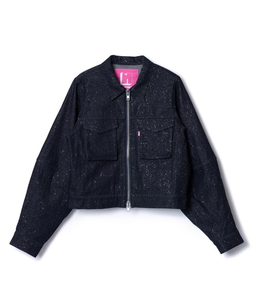 NON TOKYO♡ラメデニムジャケット❤︎ブラック NON TOKYO（ノントーキョー） デニムジャケット gジャン LAME DENIM