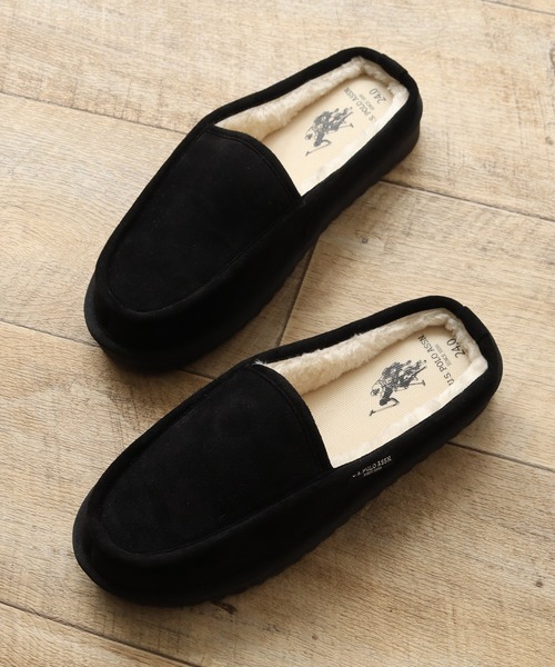U.S. POLO ASSN.（ユーエスポロアッスン） スリッポン ボアライニング 