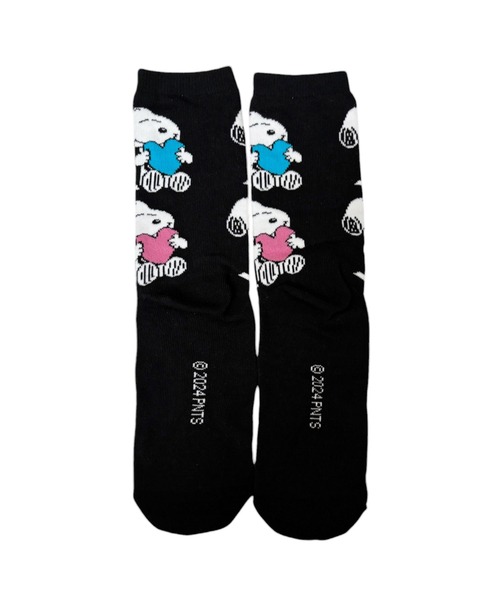 PEANUTS 靴下 「 」 スヌーピー ミドルハイソックス 24F10