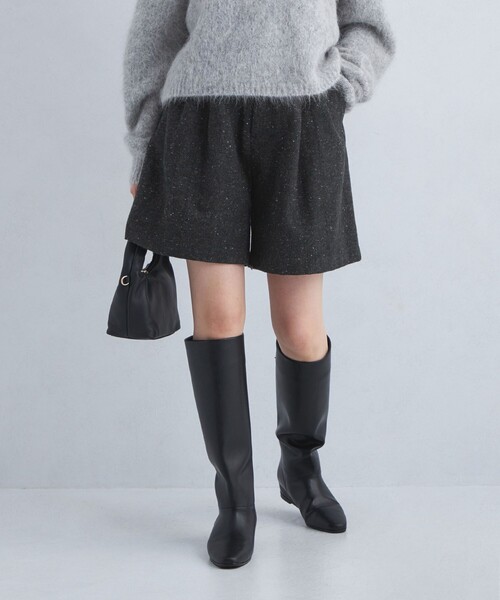 パンツ ESTNATION / ツィードタックショートパンツ レディース