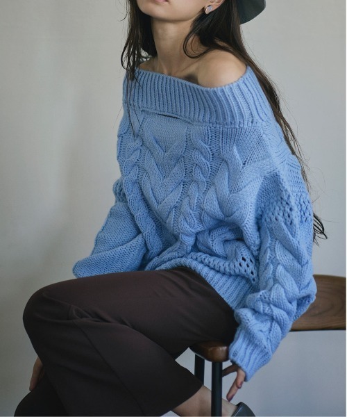 MAISON SPECIAL セーター ニット 「UNISEX」Damaged Cable Prime