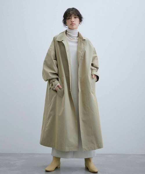 最終価格　ADAM ET ROPE カーキ〜ベージュ ロングコート 最終価格 ADAM ET ROPE カーキ〜ベージュ ロングコート