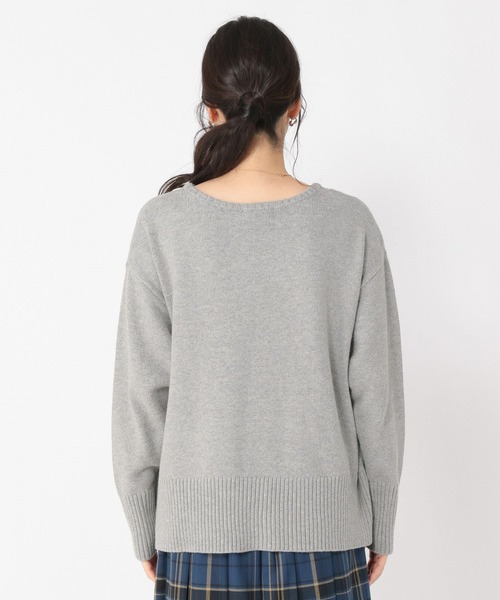 【極美品、値下げ】アレサンドロルッピ　ギザコットン　10ゲージ　ニット　セーター 12G ウール/シルク/カシミヤ MIX クリスタル モックネックニット