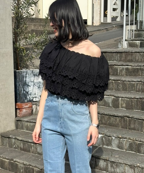 2WAYボリュームレースブラウス レディース : ZOZOTOWN Yahoo!店 