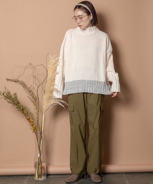 Bou Jeloud カーゴパンツ ストレッチカーゴパンツ レディース