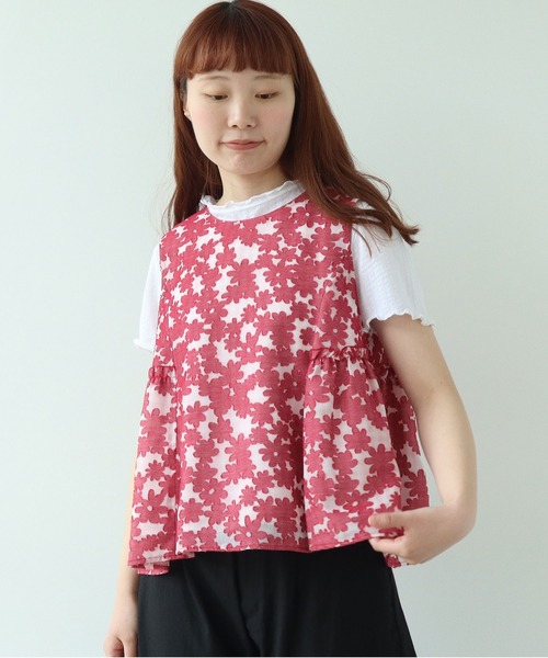 ベスト ジレ gingham×hana opal ベスト レディース