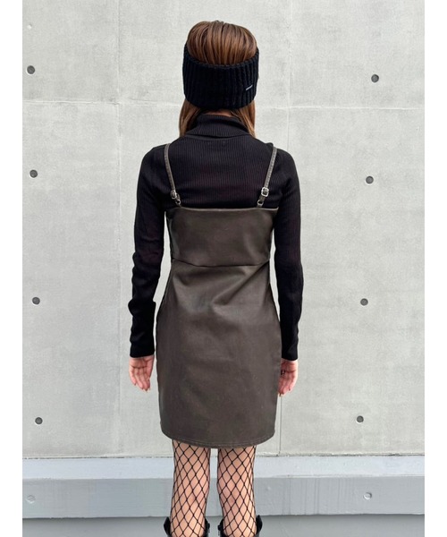 EGOIST（エゴイスト） ワンピース ヴィンテージレザーキャミワンピース