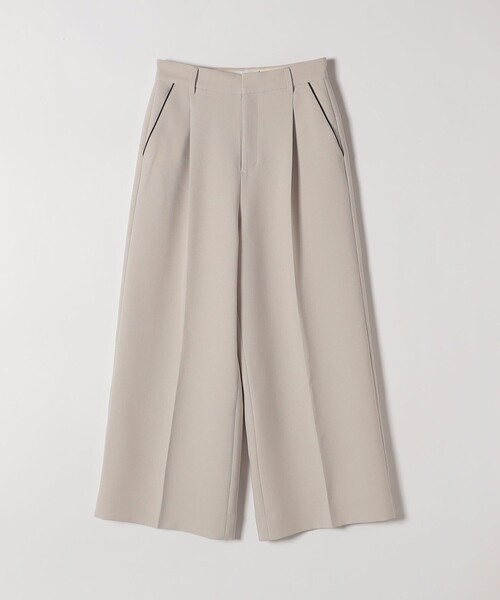 SHIPS any パンツ any:「洗濯機可能」ダブルクロス クロップド ワイド