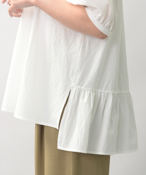 ブラウス シャツ 「AECA BLANC」アエカブラン/コットンローンパフスリーブブラウス レディース UNDICI・NOVE ブラウス シャツ 「AECA BLANC」アエカブラン