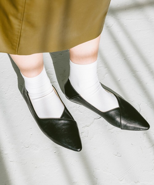 GLOBAL WORK（グローバルワーク） パンプス らくっションポインテッド