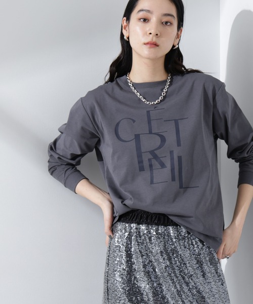 NANO universe tシャツ プリントロゴロンT レディース : ZOZOTOWN