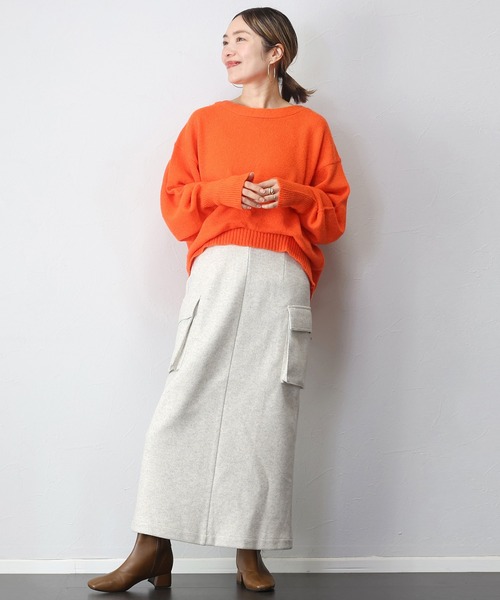Aletta vita ニット セーター ボートネックゆるニットプルオーバー