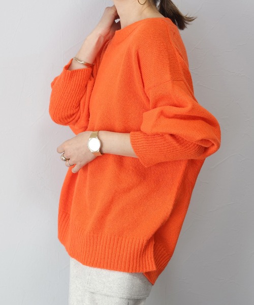 Aletta vita ニット セーター ボートネックゆるニットプルオーバー