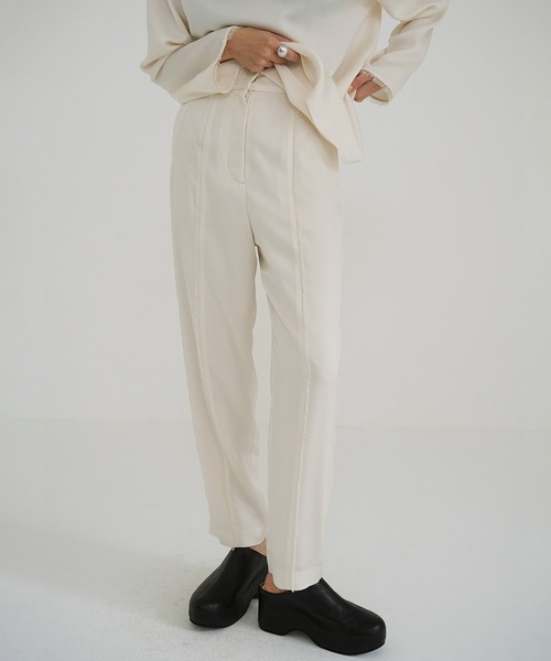 CLANE（クラネ） パンツ FRINGE LINE TAPERED PANTS レディース