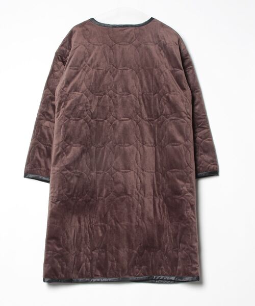 「シロップ.」 ノーカラーコート LARGE ブラウン レディース_画像2