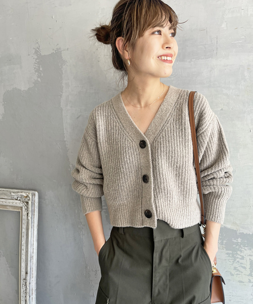 Spick & Span グレー カーディガン Spick＆Span（スピック アンド スパン） 「Spick & Span」 ニット