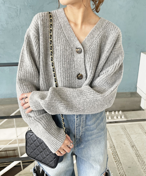 Spick & Span グレー カーディガン Spick＆Span（スピック アンド スパン） 「Spick & Span」 ニット