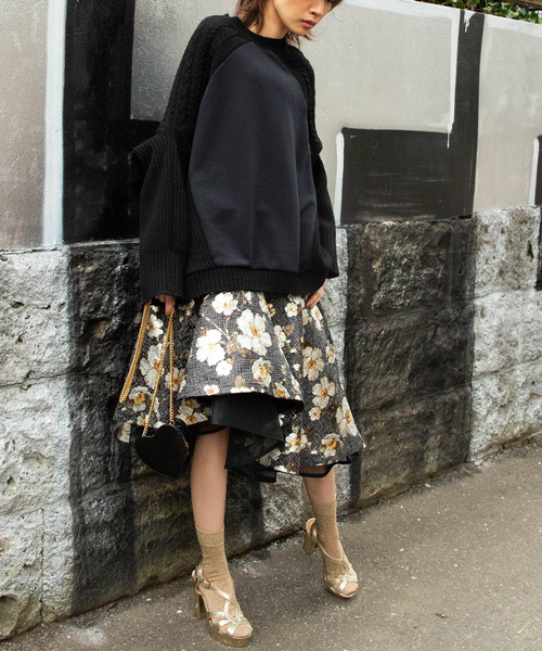 「AVIE」 長袖ニット 38 ブラック レディース_画像6