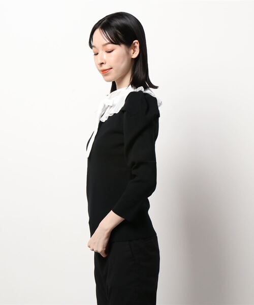 「SNIDEL」 7分袖シャツ FREE ピンクベージュ レディース SNIDEL 「SNIDEL」 7分袖ニット FREE ピンクベージュ レディース