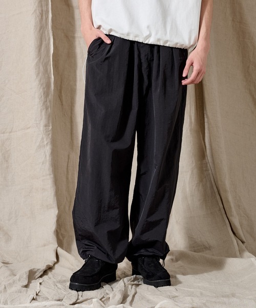 WETTEMPT ワイドパンツ パンツ TECH NYLON 2 TUCK PANTS / テック
