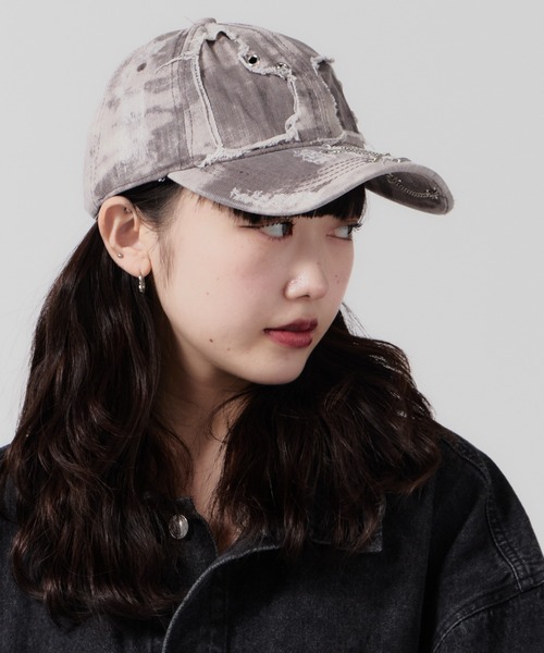 Chick キャップ 帽子 Destroy Cap / チェーン付き Y2K風