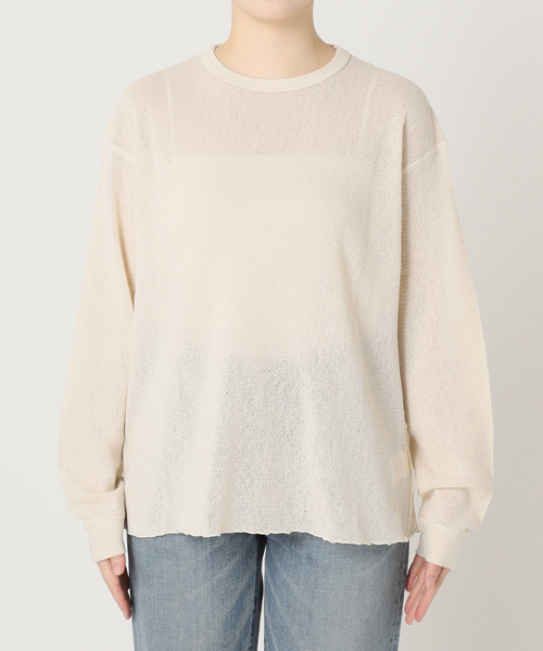 FRAMe WORK ロングTシャツ FRAMeWORK tシャツ メッシュロンT レディース : ZOZOTOWN Yahoo