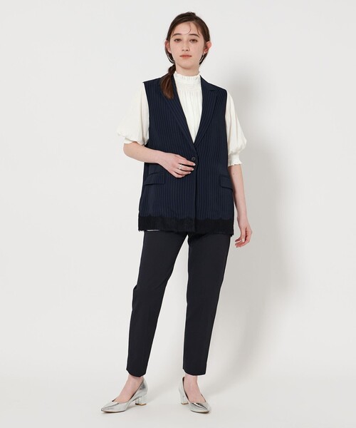 ブラウス シャツ シャーリング ハイネック ブラウス レディース UNITED ARROWS ブラウス シャツ シャーリング ハイネック