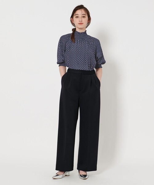 ブラウス シャツ シャーリング ハイネック ブラウス レディース UNITED ARROWS ブラウス シャツ シャーリング ハイネック