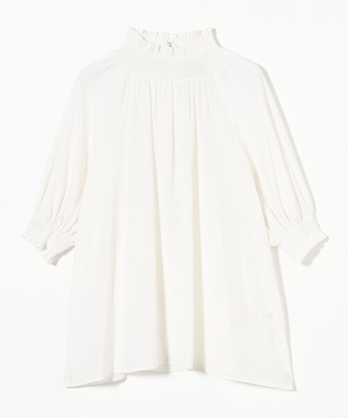 美品 ユナイテッドアローズ TOKYO 1,7万円 ハイネックのブラウス シャツ UNITED ARROWS ブラウス シャツ シャーリング ハイネック