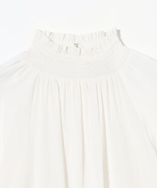 UNITED ARROWS ブラウス シャツ シャーリング ハイネック