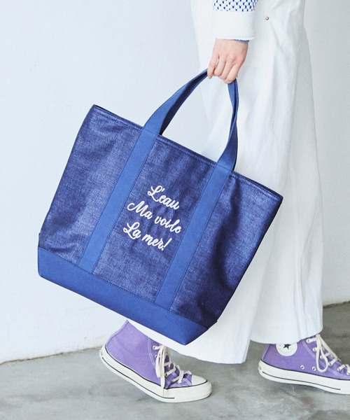 LA MARINE FRANCAISE（マリンフランセーズ） トートバッグ ロゴ刺繍