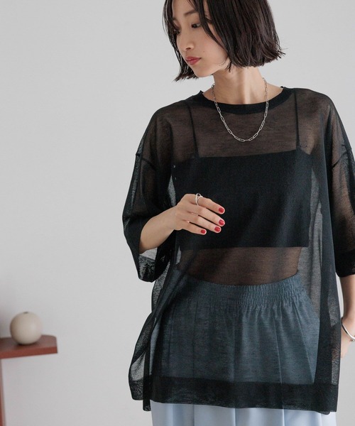 aa:)ykt専用 LOWRYS FARM（ローリーズファーム） ニット セーター シアーニット