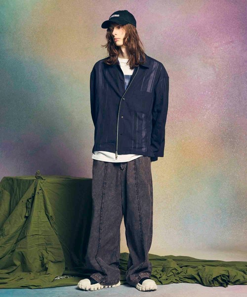 メゾンスペシャル　Prime-Over 2way Zip Shirts MAISON SPECIAL（メゾンスペシャル） シャツ 「UNISEX」Prime-Over