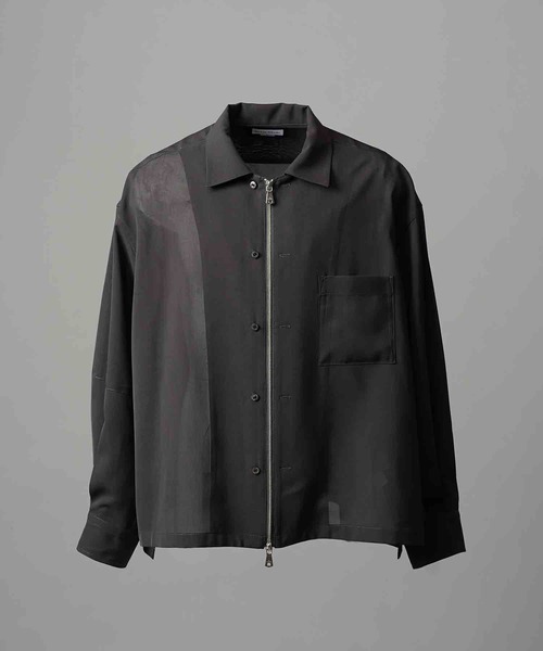 MAISON SPECIAL シャツ 「UNISEX」Prime-Over 2WAY Zip Shirt