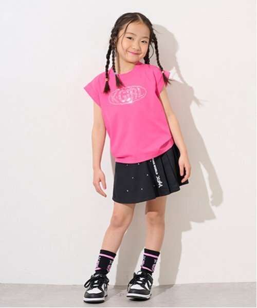 スタッズプリーツスカート X-girl Stages スカート スタッズサイドプリーツスカート キッズ