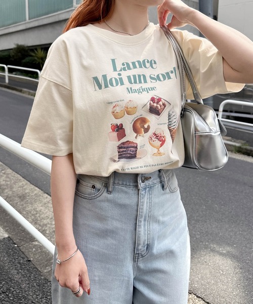 Freesia tシャツ 半袖 フォトアイコンプリント半袖Tシャツ レディース