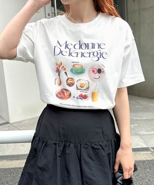 Freesia tシャツ 半袖 フォトアイコンプリント半袖Tシャツ レディース