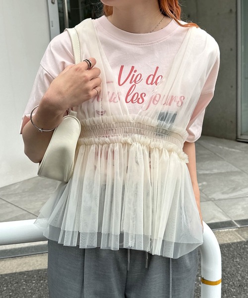 Freesia tシャツ 半袖 フォトアイコンプリント半袖Tシャツ レディース