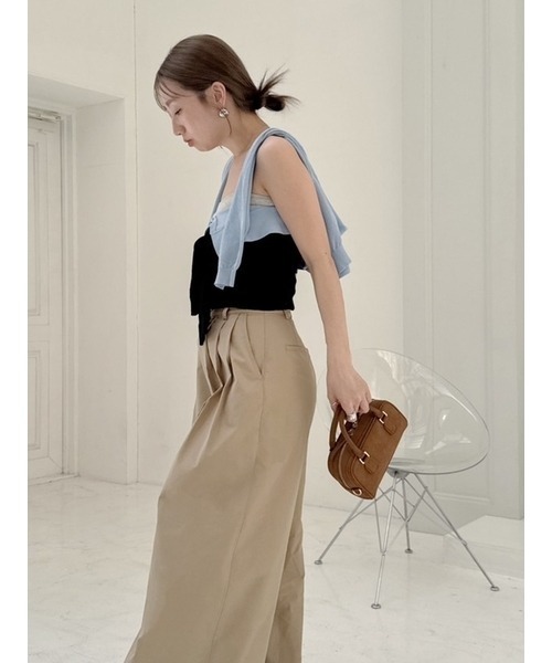 SNIDEL 【新品紙タグ付き】Sustainableツイストニットビスチェ SNIDEL ニット セーター Sustainableツイストニットビスチェ