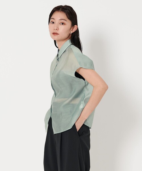 MARW UNITED ARROWS シアー　シャツ　ブラウス　web限定 セール】＜MARW UNITED ARROWS＞シアー シャツ（シャツ/ブラウス