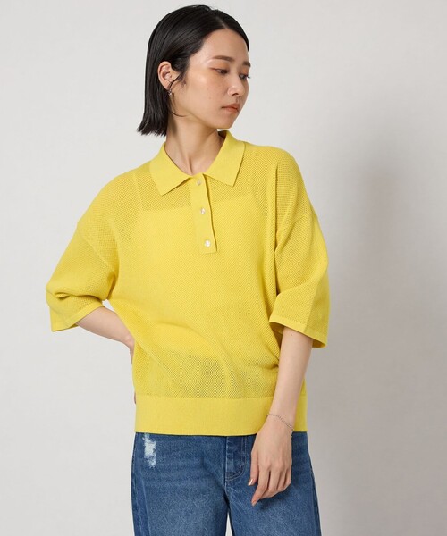 CITEN ポロシャツ ポロ 「CITEN」メッシュポロエリニット