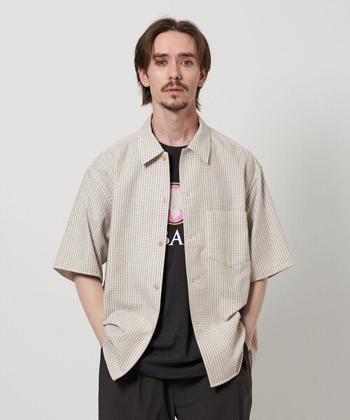 beauty＆youth キャンプカラーシャツ【接触冷感】　Ｍサイズ BEAUTY&YOUTH UNITED ARROWS｜ヨウリュウ キャンプカラー