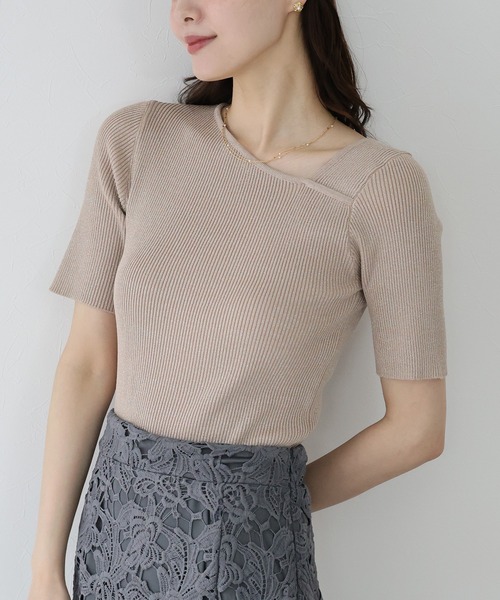 BLUEEAST（ブルーイースト） ニット セーター アシメネックリブニット