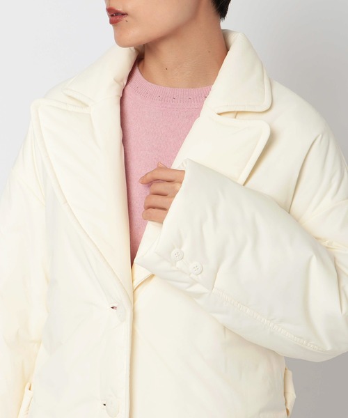 「ETRE TOKYO」 チェスターコート S ホワイト レディース_画像6