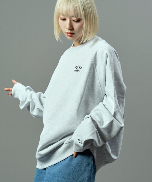 「UMBRO」 スウェットカットソー「PUBLUXコラボ」 MEDIUM ネイビー メンズ_画像6