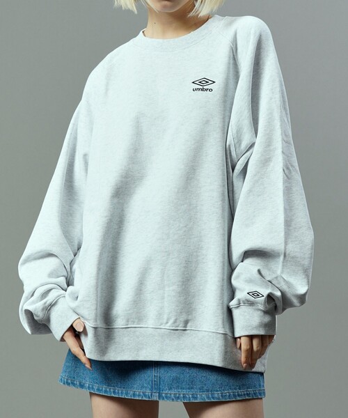 「UMBRO」 スウェットカットソー「PUBLUXコラボ」 MEDIUM ネイビー メンズ_画像7