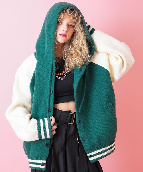 「ankoROCK」 「GLAM」スタジャン ONESIZE ネイビー メンズ_画像5